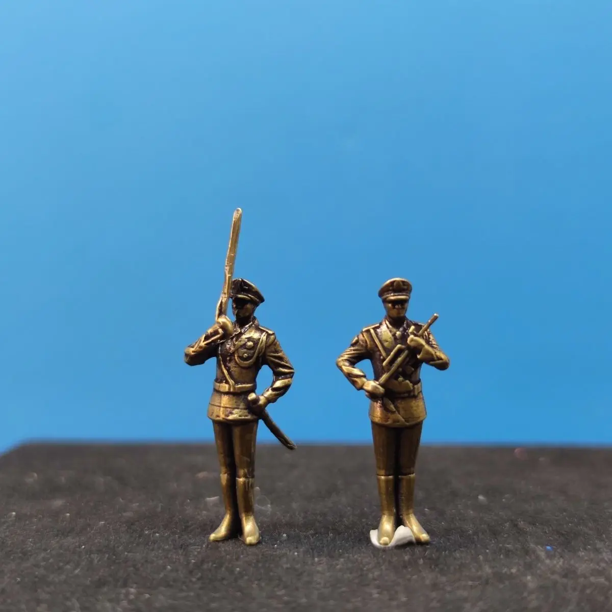 Brass 1/64 Parade Troop Miniature Figures PLA Honor Guard Parade Infantry Formation Army Micro Landscape Model