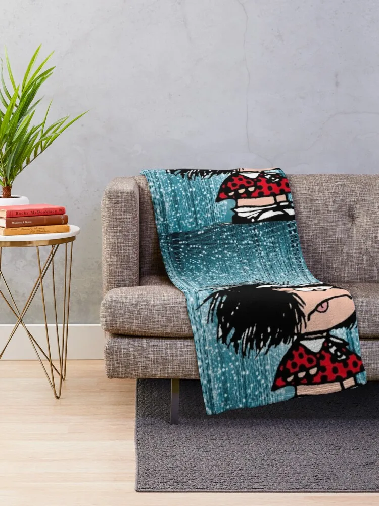 Mafalda in shock Throw Blanket Designers Furrys decorative anime Blankets