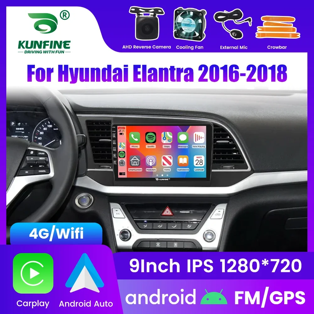 

2Din Android автомобильный радиоприемник для Hyundai Elantra 2016-2018 мультимедийный видеоплеер GPS-навигация стерео аудио головное устройство Carplay 4G