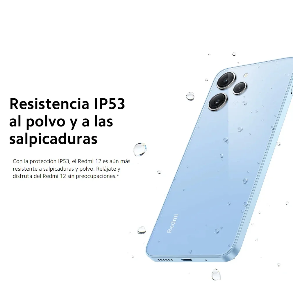 Xiaomi-Celular Redmi 12, Versão Global, MTK Helio G88, Câmera Tripla 50MP AI, Grande 6.79 "DotDisplay, 18W, 5000mAh, Versão Global