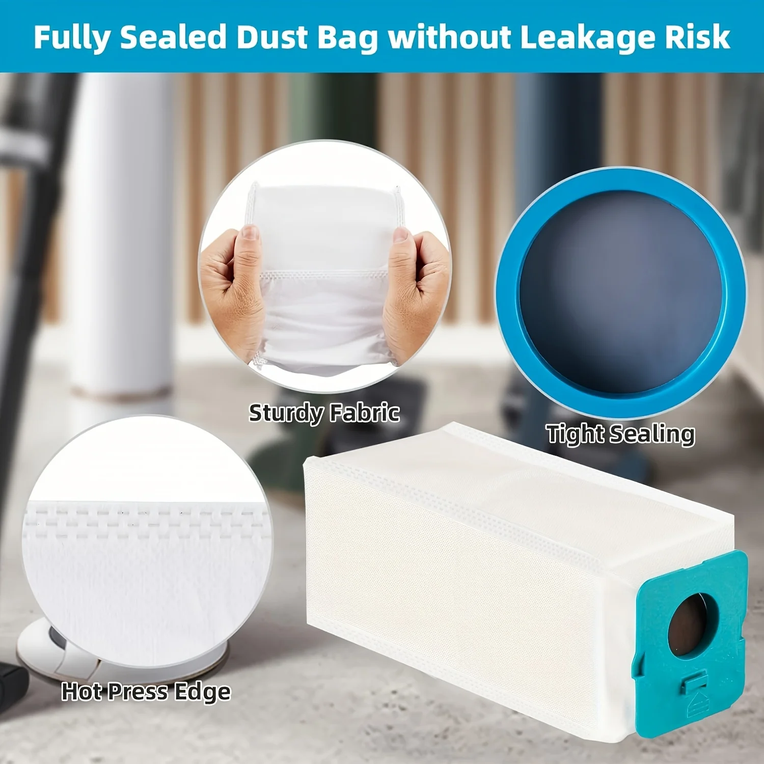 10 Pack VCA-ADB95 Bespoke Jet Clean Station Dust Bag Compatible with Samsung VCA-ADB95 Bespoke Jet Clean Station Vacuum Accessor image 5