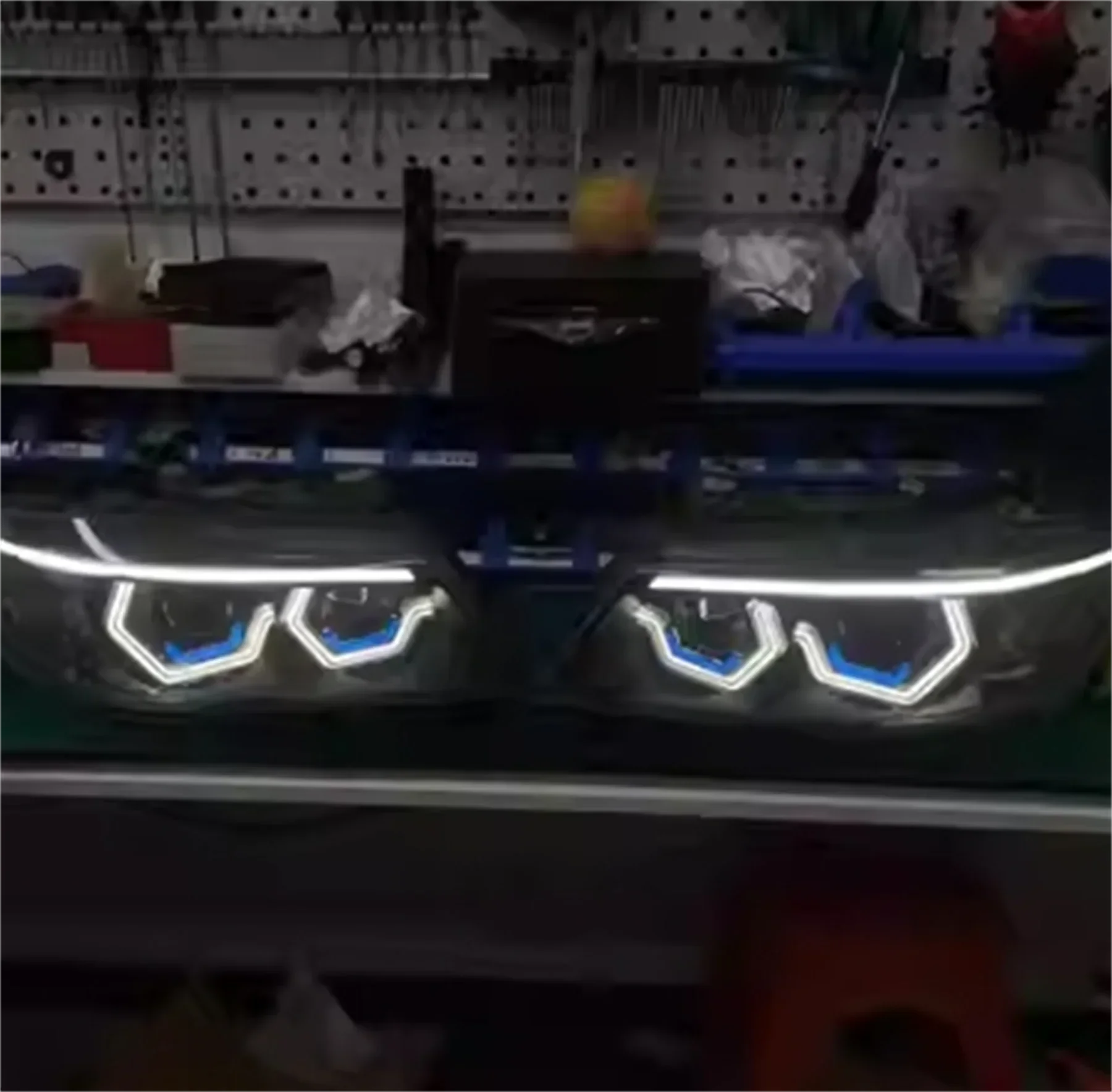 

Передняя светодиодная фара для BMW E90 E92 X5 X6, обновление OSS, дневные ходовые фары DRL, ближний свет, указатель поворота