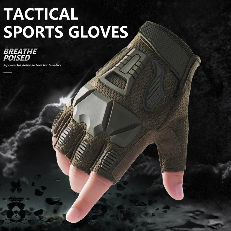 Tactical Gloves Men's Outdoor All Refers To Protective Sports Training Outdoor Military Fan Motorcycle Riding Gloves