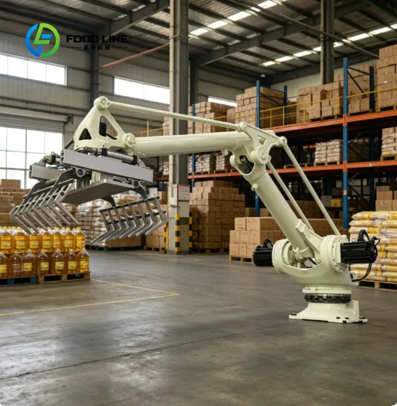 Industrial Pallet Packaging Machine with Automatic Lift Detection, Reliable Stretch Film Dispensing for Secure Load Stability