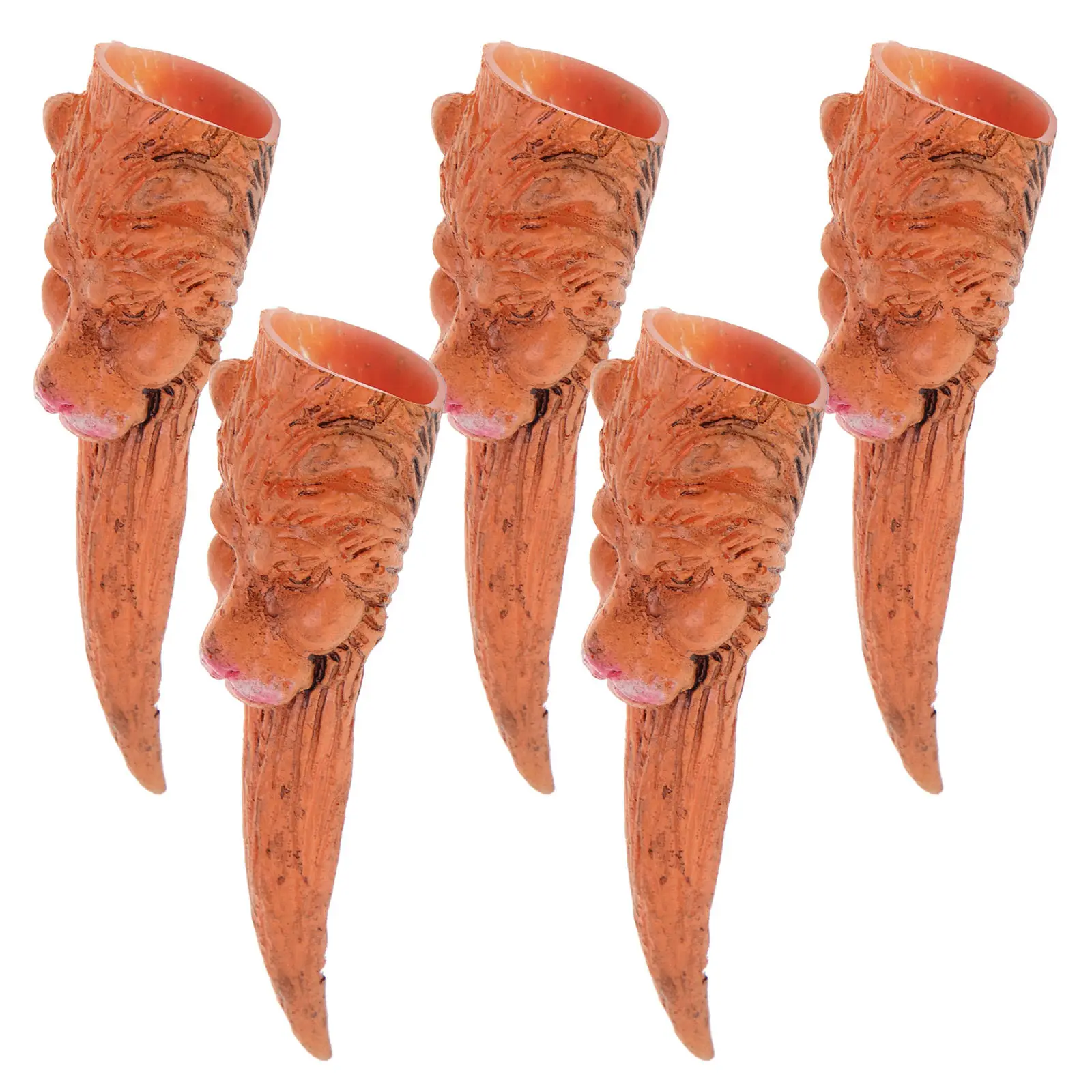 

5Pcs Halloween Long Fake Fingernails Rubber Witch Finger Cosplay Party Spooky Fake Finger Nails Props for Zombie Ghoul Costume