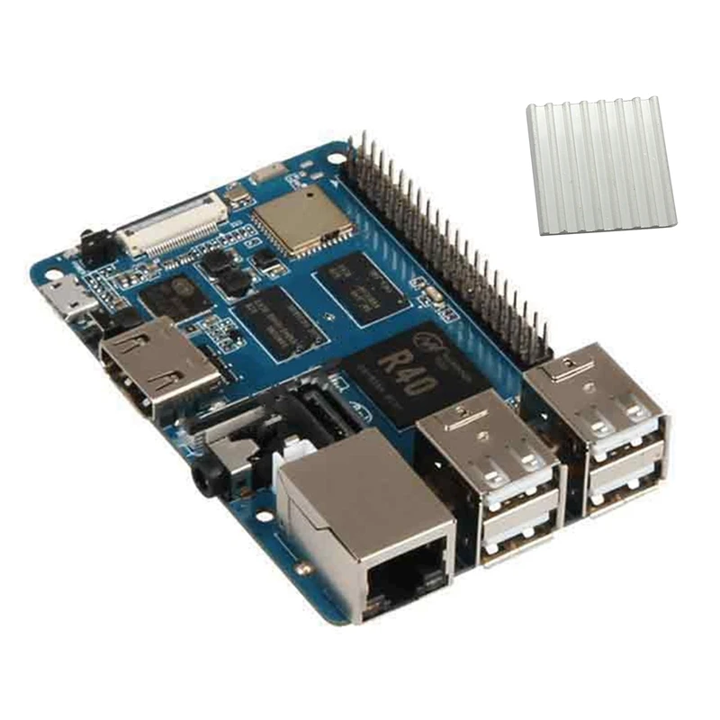 

For Banana Pi BPI M2 Berry Development Board+Heat Sink V40 Compatible With Raspberry Pi 3B For Android Ubuntu Linux