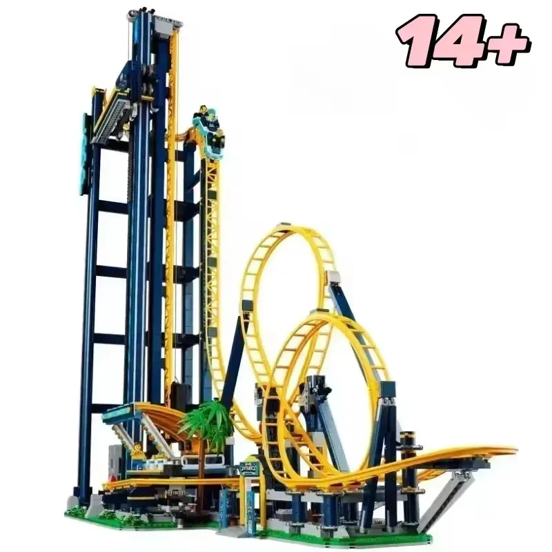 3756pcs Fiera Parco divertimenti Montagne russe Loop Coaster 10303 Edificio di assemblaggio Puzzle Collezione di modelli Regali di compleanno
