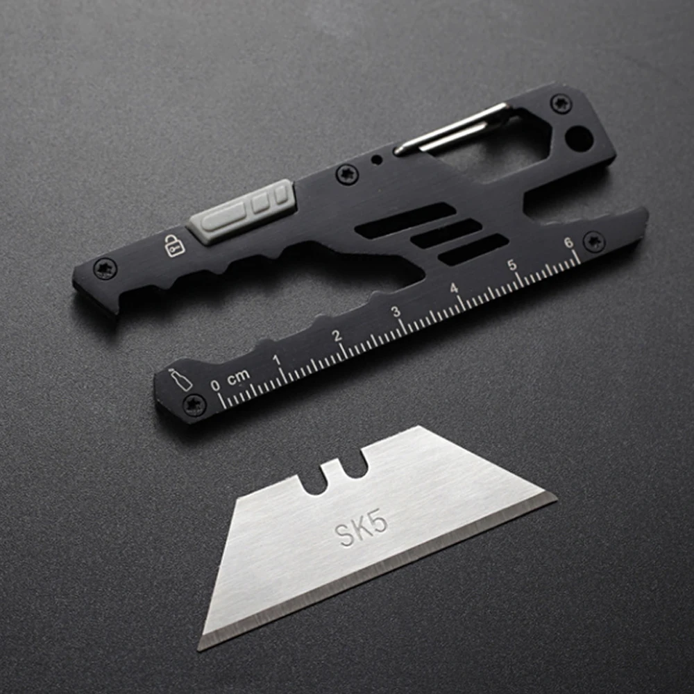 Imagem -04 - Multifuncional Edc Outdoor Survival Utility Knife Handle Sk5 Blade Cutter Portátil Multi Funcional Ferramentas Lâminas