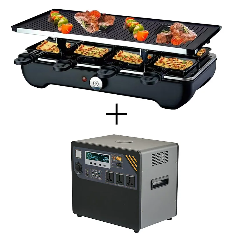 

Commercial outdoor electric barbecue baking pan Non-stick aluminum baking pan Removable operation bank barbecue baking pan