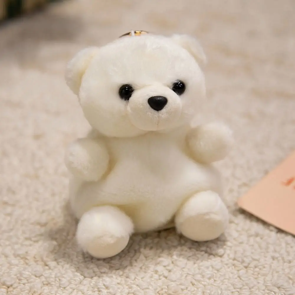 Cute Pet Series Mini Panda Doll Keychain Bag Pendant Fawn Turtle Plush Pendant Otter 13cm Horse Plush Keyring Xmas Present