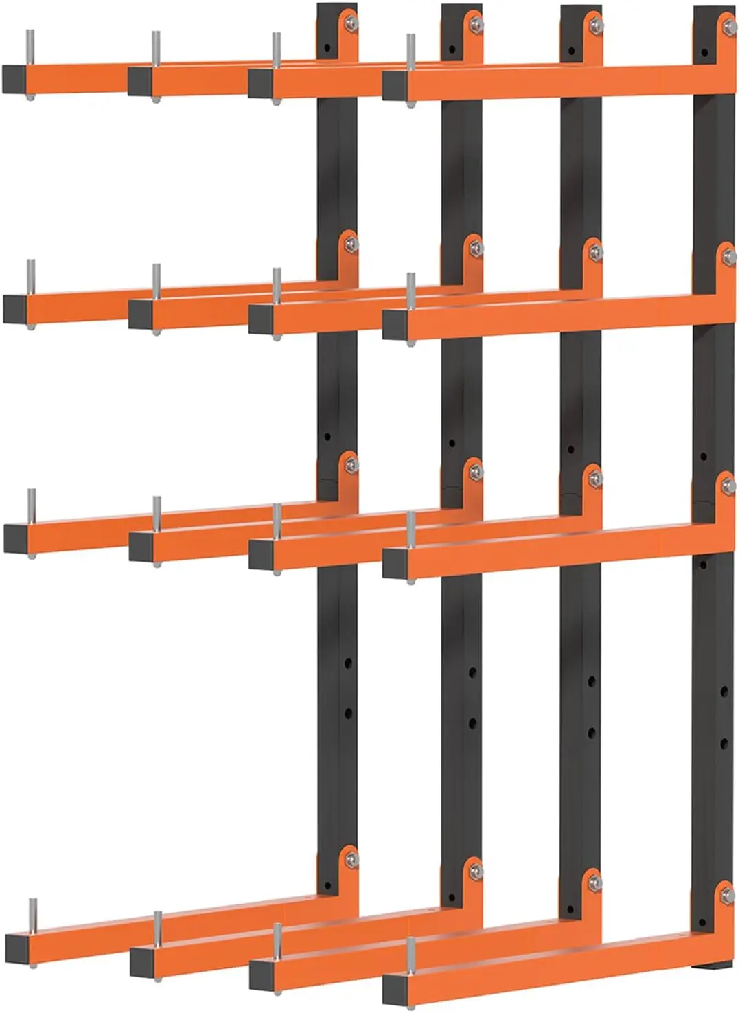 

Heavy Duty Folding Lumber Rack Wall Mount, 8 Level 32 Inch Metal Storage for Garage Organization