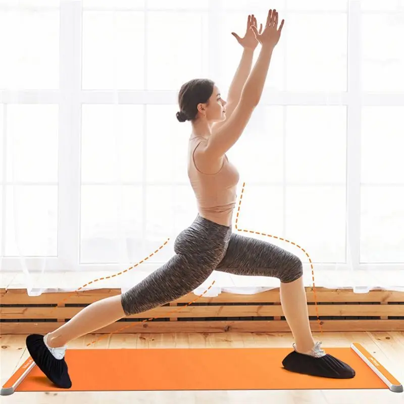AEB0-Yoga Sliding Mat Indoor Sport Speed Skating Training Board Mat Ice Hockey Roller Skating Leg Exercise