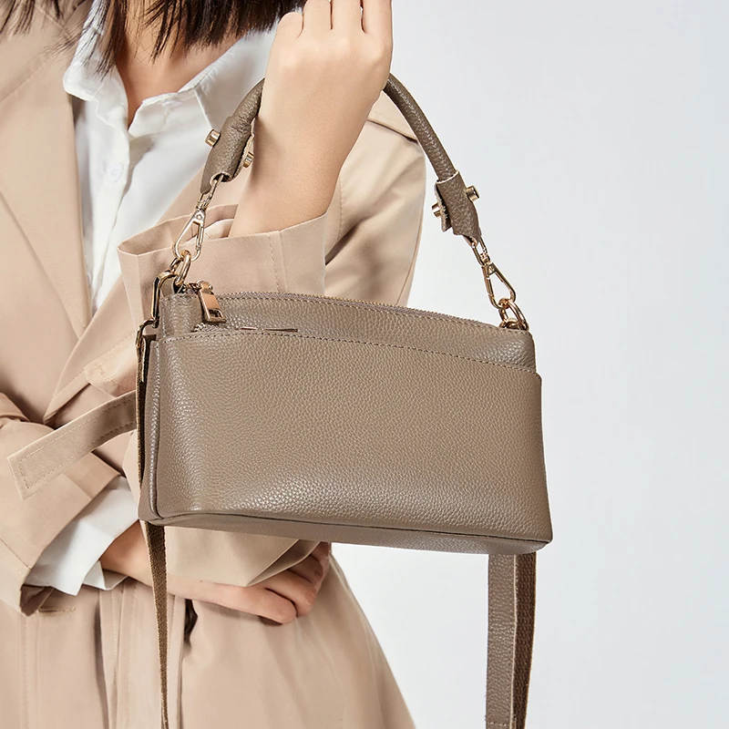 المرأة جلد البقر حقيبة كتف جلدية حقيقية سيدة فاخرة مصمم موضة ريترو حقائب أنثى البقرة حقيبة يد جلدية حقيقية للسيدات