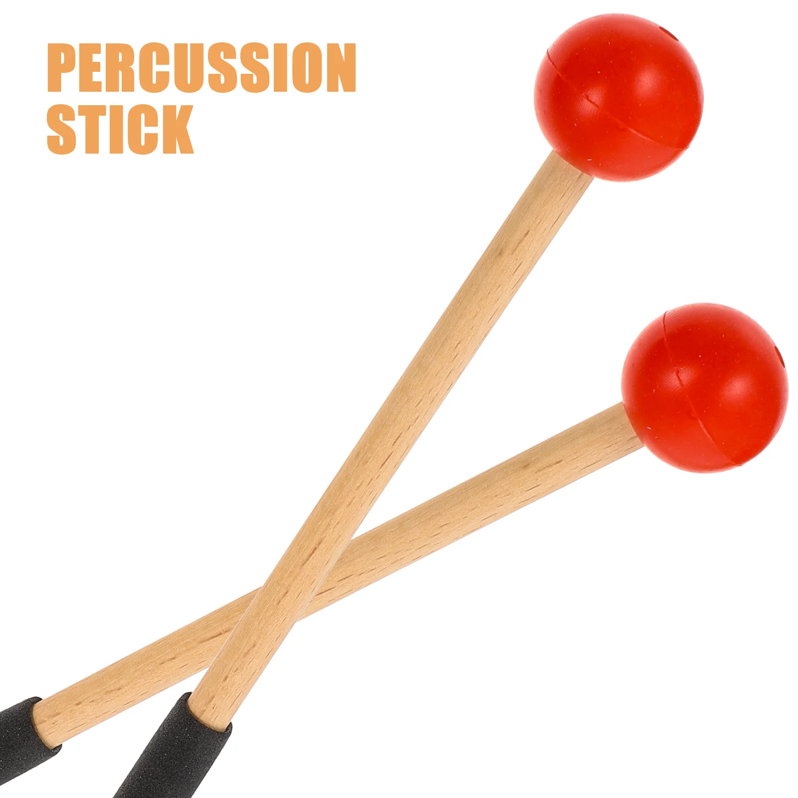 

2 Pairs Marimba Mallet Drumstick Accessories Xylophone Mallets Sticks Percussion Tongue Universal