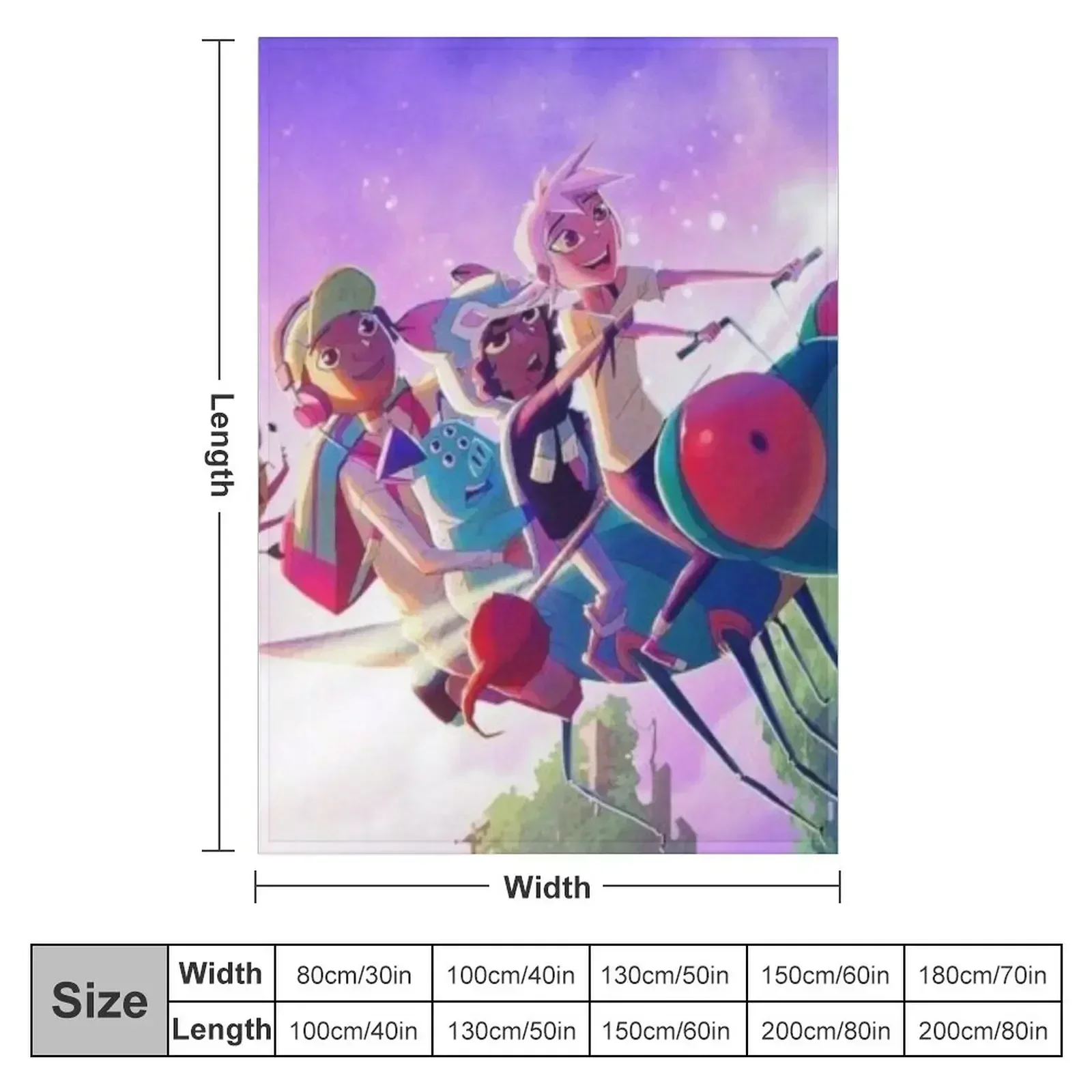 Kipo and the age of the Wonderbeasts Throw Blanket couch cozy soft plush fuzzy picnic outdoor blanket