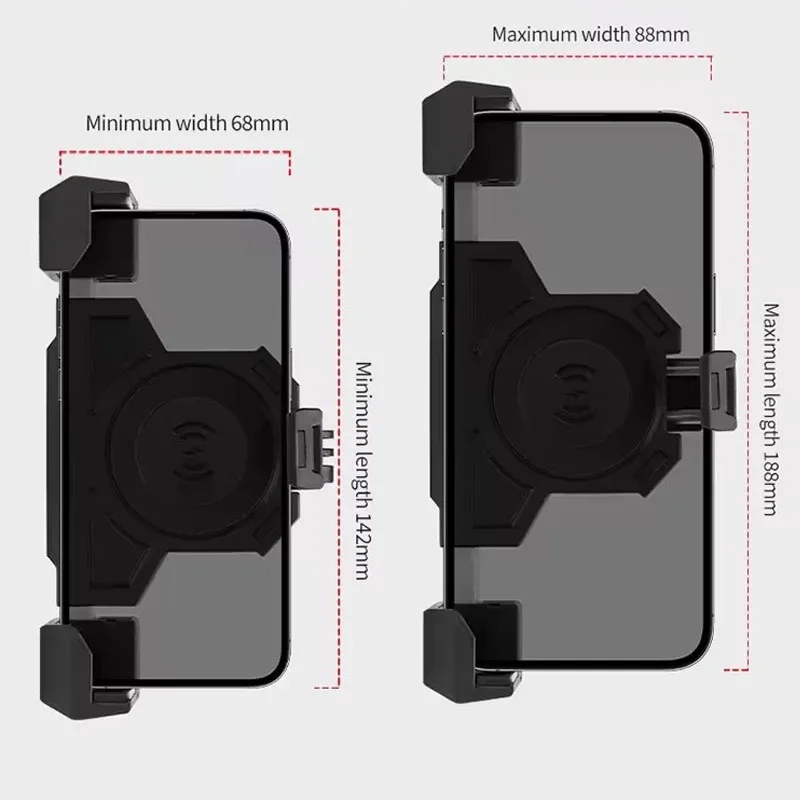 Motorcycle Phone Mount Holder Anti-Shock Phone Holder for Motorcycle Metal Handlebar Clamp Bicycle Bike Phone Holder Mount - view 6