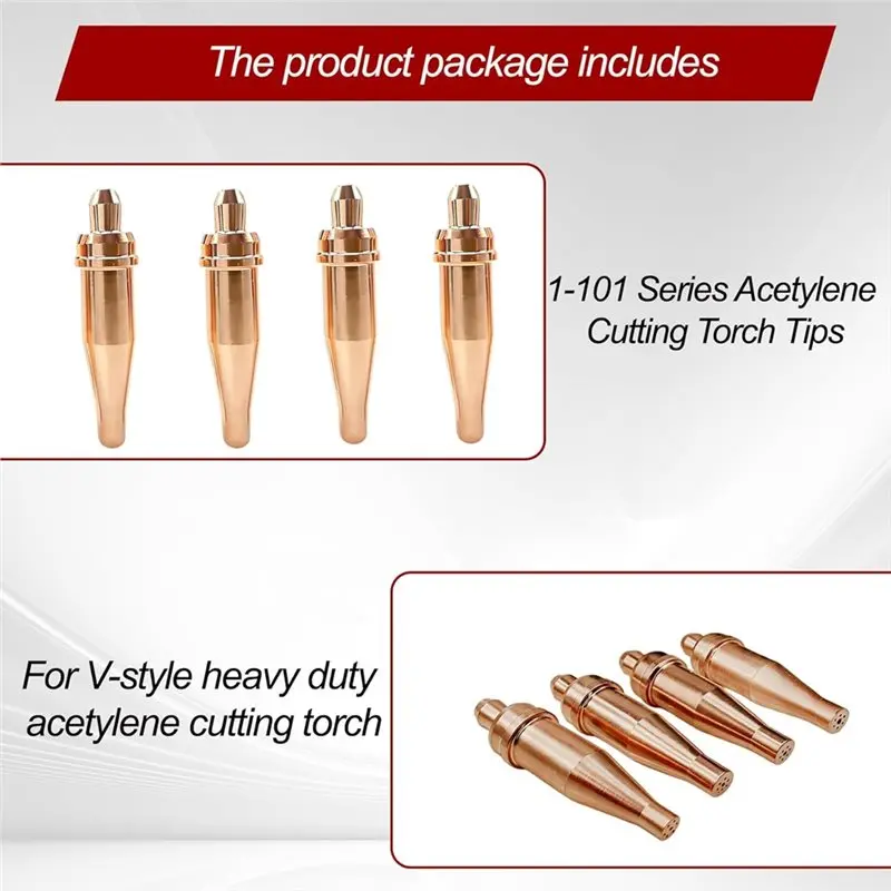 B23B Cutting Torch Tips For Acetylene For Victor- Torch Tip Cleaner Included, 0-1-101 1-1-101 2-1-101 3-1-101 Cutting Torch Kit