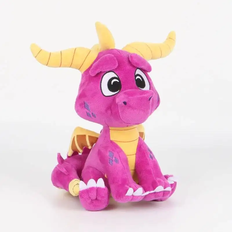 New Game Spyro: A Realm Beyond Plush Doll Toy 29CM Cartoon Cute Soft Spyro The Dragon Periphery Fill Plushs Room Decoration