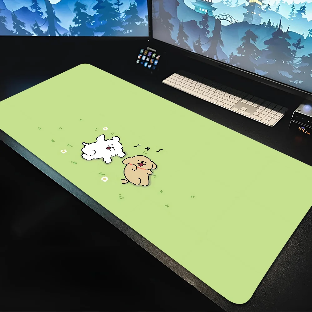 

1pc cute anime L-Lines Puppys Non-slip Mouse Pad Suitable For Office Computers Laptops E-sports Game Desk Mats XXL Keyboard