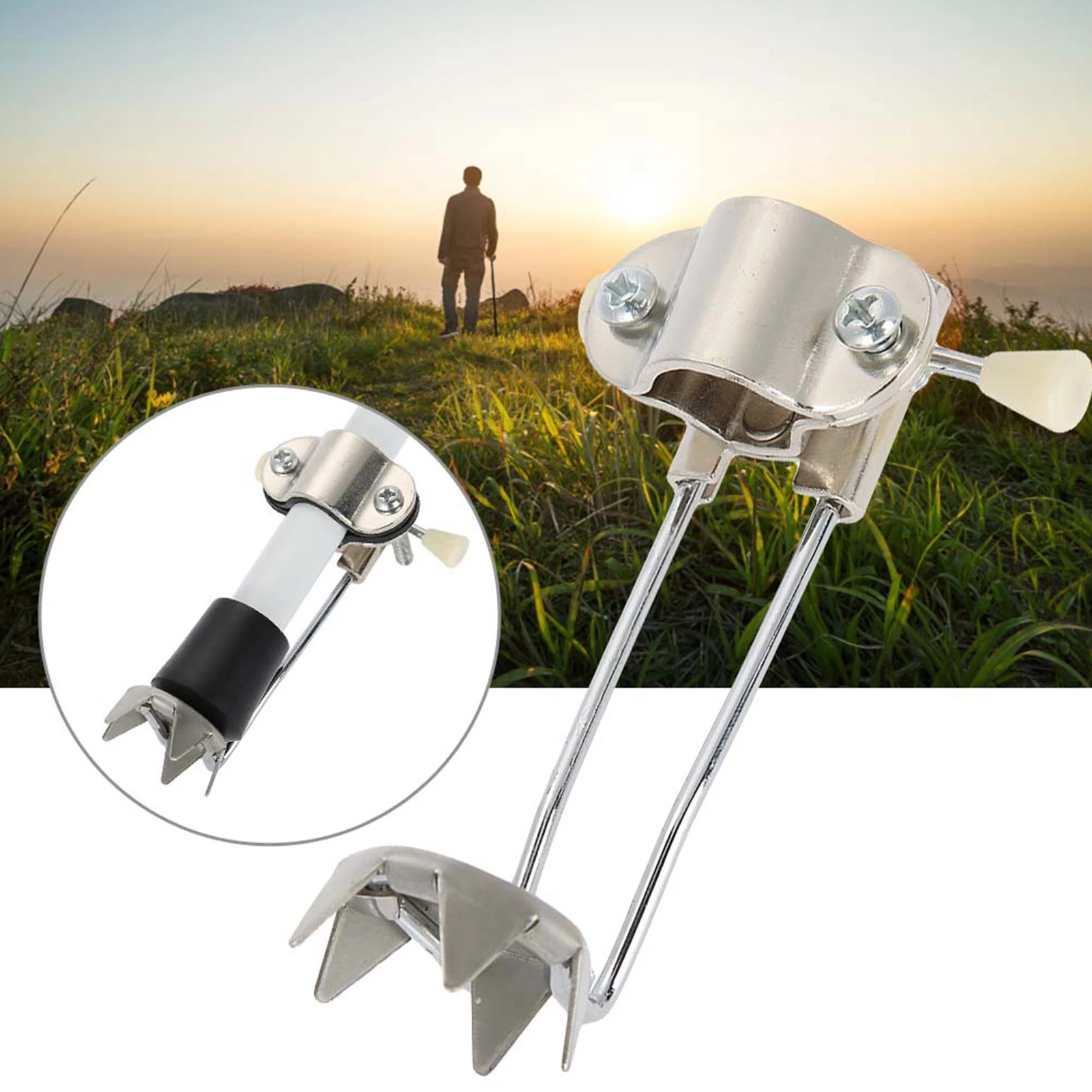 Wanderstöcke Ice Claw Grip Trekkingstöcke Ice Grip Attachment Walking Mobility Wanderstöcke Rutschfester Ice Grip Mobility Ice Grip