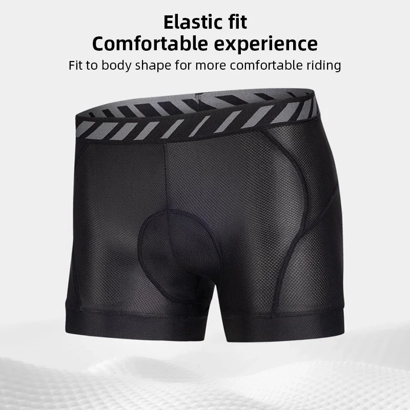 Santic Soft Men\'s Cycling Shorts with Sponge Padd Shockproof Road Bicycle Pants Summer Breathable Underwear Male Quick Drying