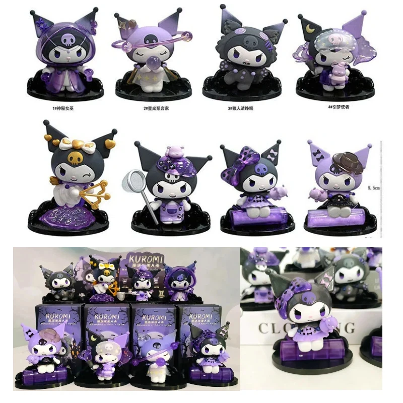 Caja aleatoria Kuromi Sanrio Kuromi figura caja ciega figura de Anime regalos de muñecas juguetes coleccionar adornos regalos para niños