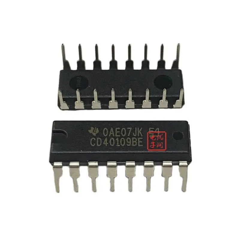 10PCS/ CD40109BE CD40109 [New Imported Original] In-line Level Shifter 3-State/Logic