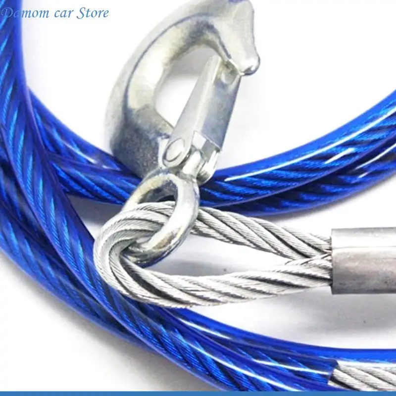 A2UC 4M/5M Cable Cable Winch STREP ROPE لسحب حبل السحب الثقيل للسيارات #2