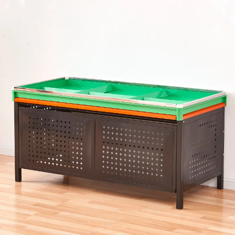 

Supermarket fruit shelf display shelf fruit store Nakajima fruit and vegetable shelf steel and wood convenience store single and