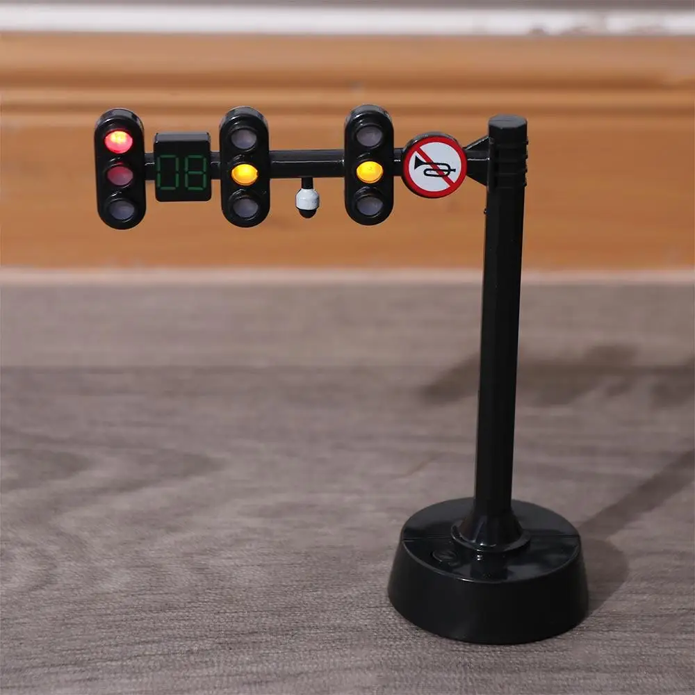 

Road Sign Safety Traffic Toy Light Signs Mini Traffic Mini Stop Model Toys ABS Model Traffic Light Building Blocks Children Toys