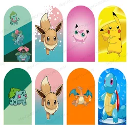 Pokemon Arch Backdrop Cover Boy Kids Pikachu Party Birthday Arch Wall Background Decor Pet Elf Baby Shower Polyester Banner