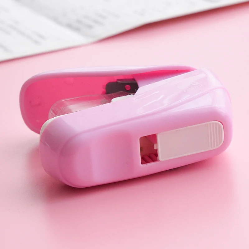 Students Nail Free Staple Free Stapleless Stapler 5 sheets Paper Stapling Stapler Without Staple Bookbinding  office accessories