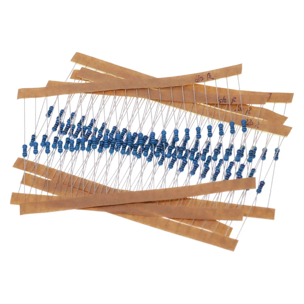 1200pcs 1 4W Metal Film Resistor Kit 30 Values 20pcs Each 1 Tolerance Five Band Color Code for Arduino DIY
