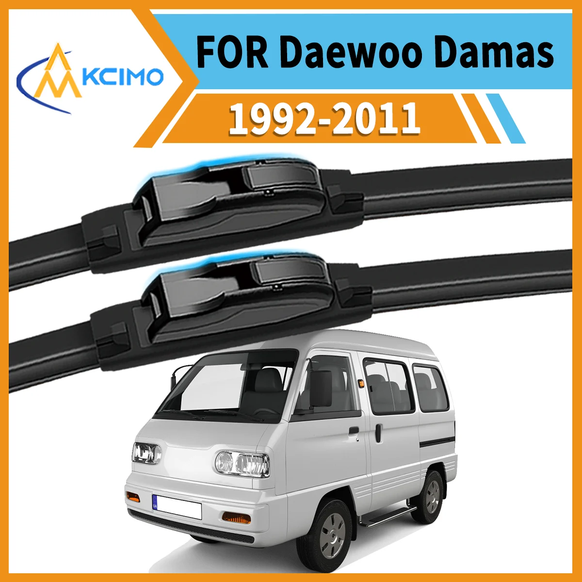 

2PCS High-Performance Wipers Designed for Daewoo Damas/Labo 1992-2011 All-Weather Clarity Durable Frame Safe Driving Essential