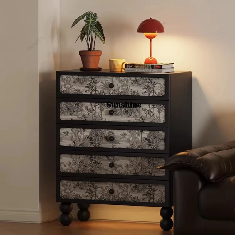 Solid wood second-hand chest of drawers multi-functional drawer bedroom storage storage cabinet