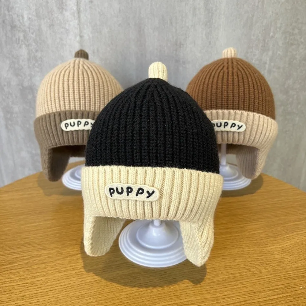 

Новая вязаная пуловерная шапка-пустышка, ветрозащитная холодозащитная шапка-бини, теплая вязаная шапка для детей