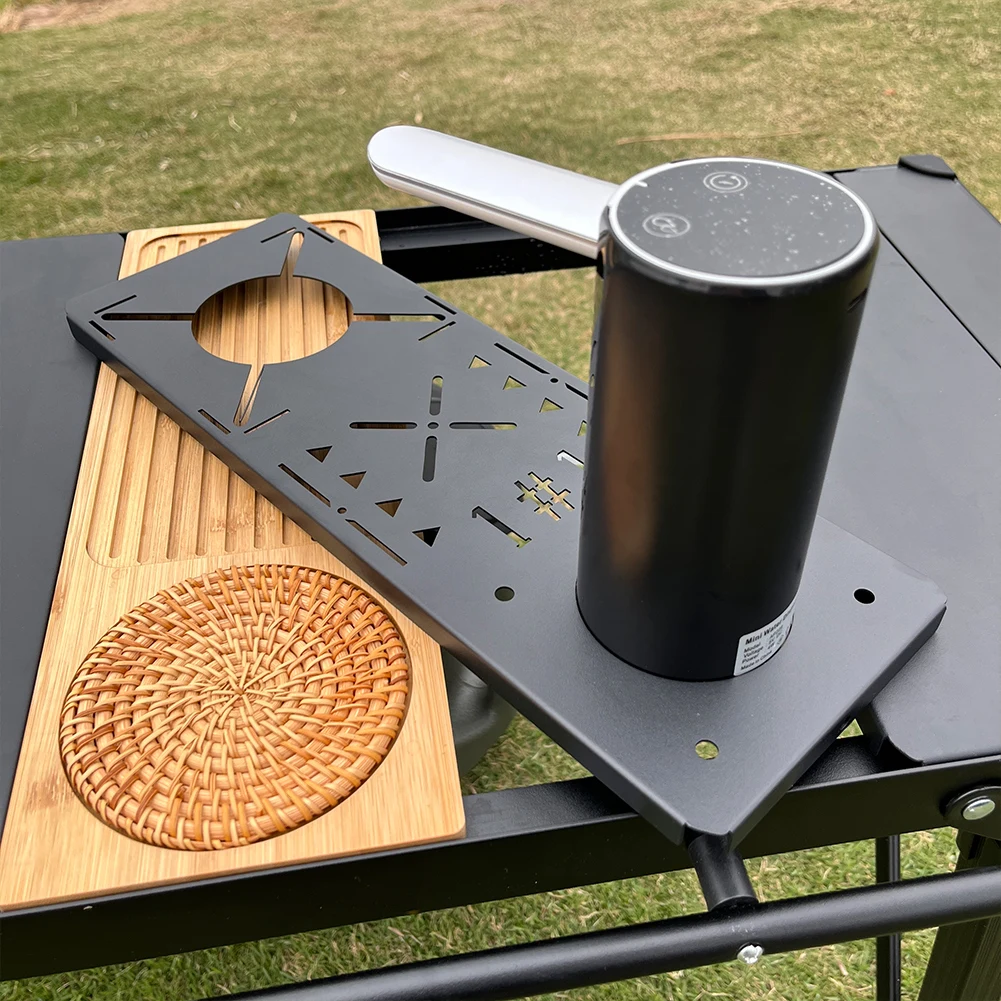 IGT Table Unit Plate with Foldable Water Suction Device Outdoor Stove Furnace Board Camping Stove Table Plate for Outdoor Hiking