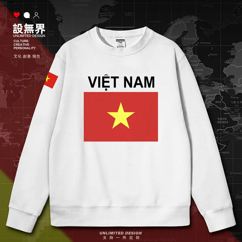 Vietnam National VN mens hoodies sports fashion pullovers tracksuit printed white crewneck sweatshirt autumn winter clothes