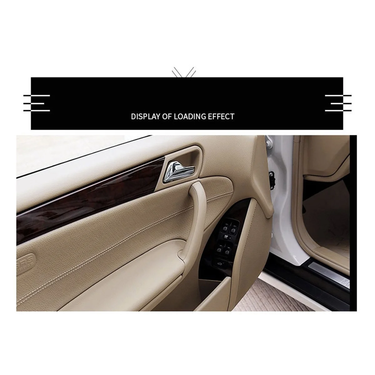 مقبض سحب الباب 203 810 1651 1434 لسيارة Mercedes-Benz W203 C-Class 2000-2007 رمادي أمامي يمين -T45C