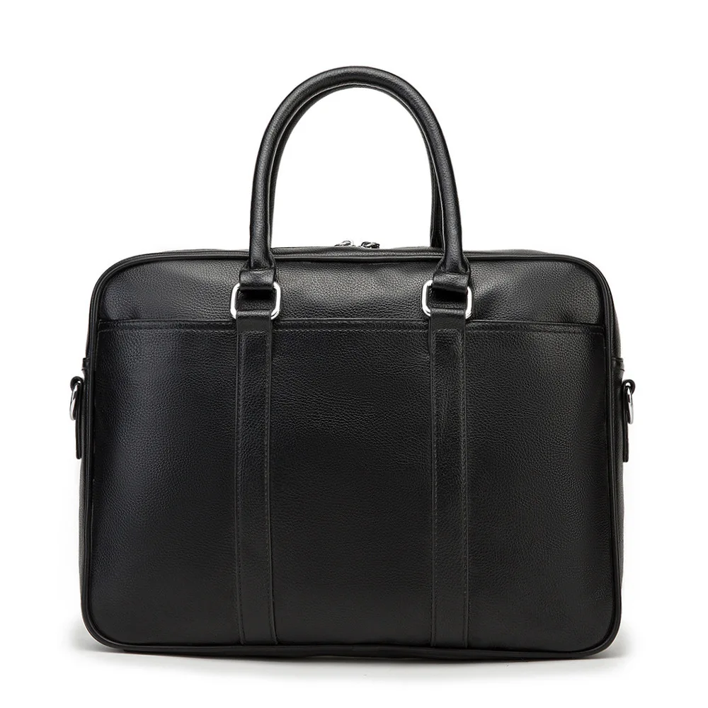 Genuine Leather Briefcase High Qaulity Men Real Cowhide Leather Handbags Male Business Office A4 Laptop Bag Travel Tote