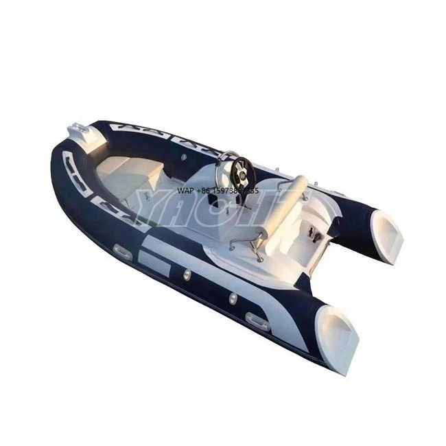 YE TENDER 3.9m Hypalon Black Deep V Hull RIB Inflatable Fishing Boat
