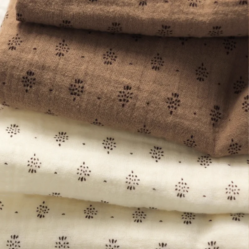 

Fabric Double Cotton Soft Floral Pajama Shirt Duvet Cover DIY Handmade Bag Fabric