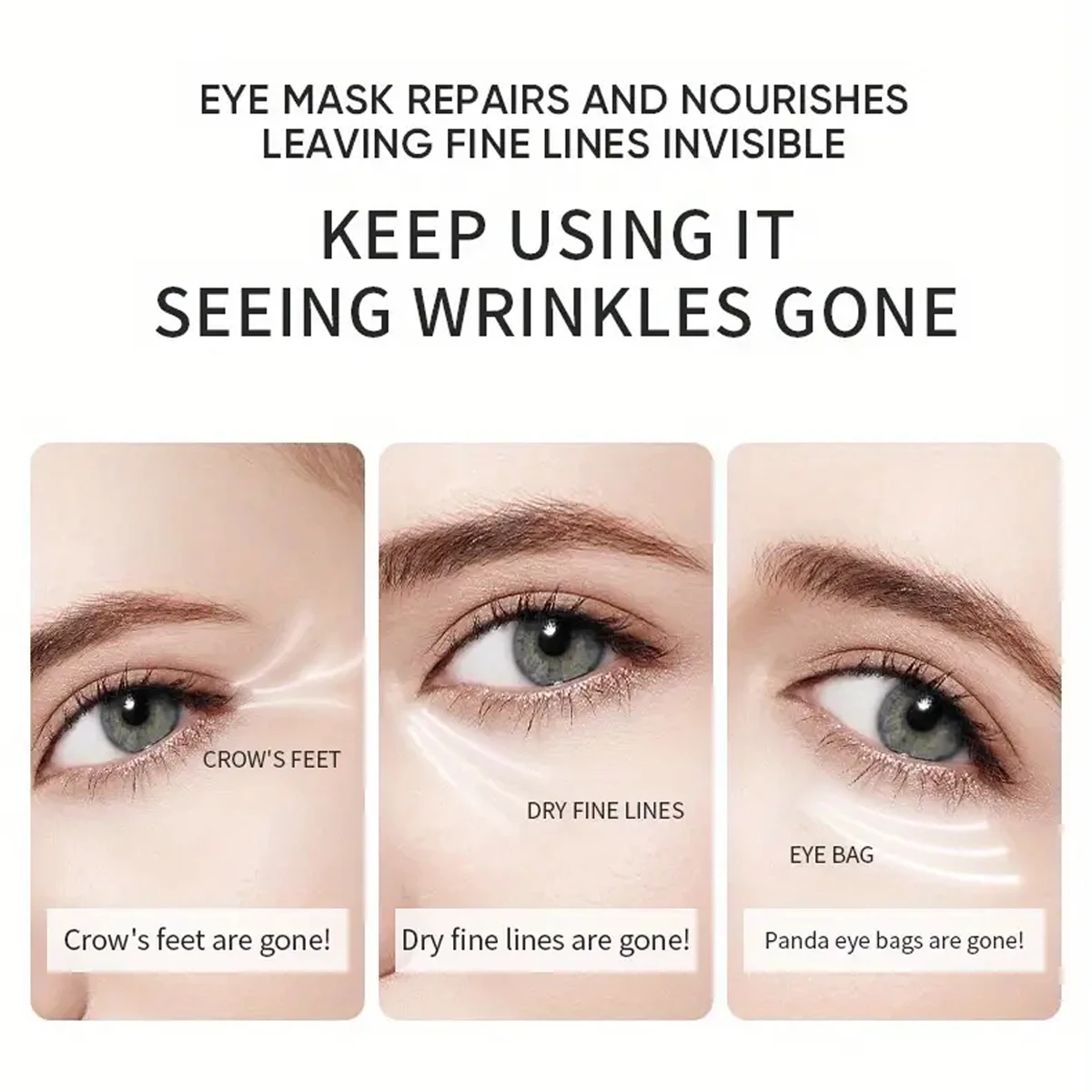 Seaweed Eye Mask, Made with Selected Large-Leaf Seaweed Essence, Deeply Moisturizes, Making the Skin Around the Eyes Look More Hydrated, Smooth, and Delicate. Suitable for Both Men and Women, a New Year Gift, Holiday Gift