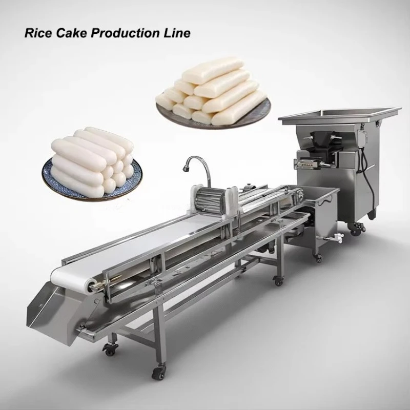 Automatic Rice Milling Grinding Forming Extrusion Machine for Mochi Filipino Glutinous Rice Cake Production Line Custom