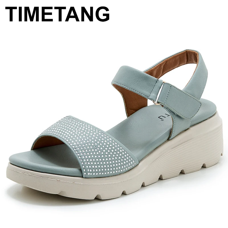 

Summer Heel Sandals Women's Outdoor Wear with Skirts Small Stature Elegance Slope Heel Open Toe Design Yellow Casual