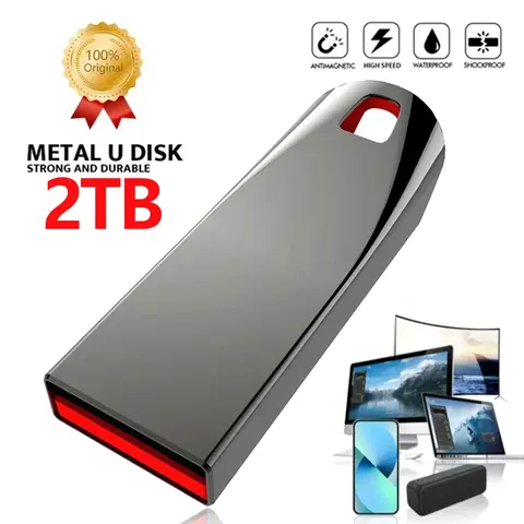 Pen Drive USB 3.0 Memory Stick 2TB 1TB Metal Pendrive High Speed Memoria USB 512GB 128GB For Computer Storage Device Flash Drive