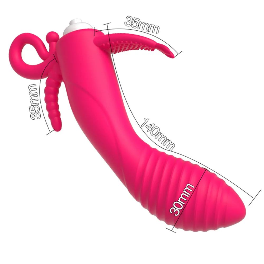 3 In 1 Dildo Vibrator Women Powerful G Spot Vibrators Anal Vagina Clitoris Stimulator Female Masturbator Sex Toys Adult Sexshop