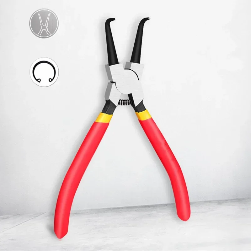 7 Inches Circlip Pliers Set Snap Ring Pliers Retaining Crimping Pincers Spring Installation And Removal Hand Tool Alicates