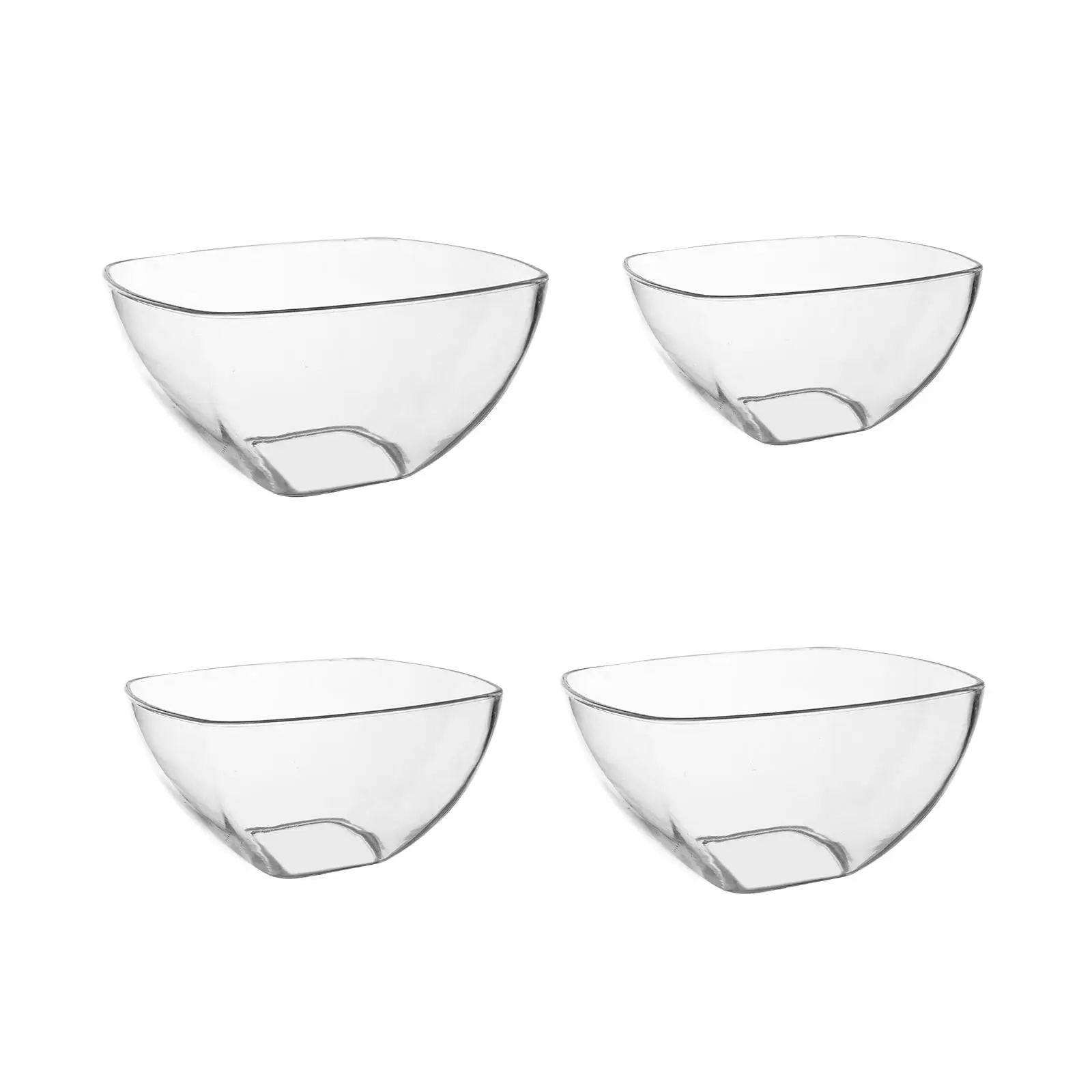 Salad Bowl Candy Bowl Transparent Acrylic Lightweight Reusable Popcorn Chips