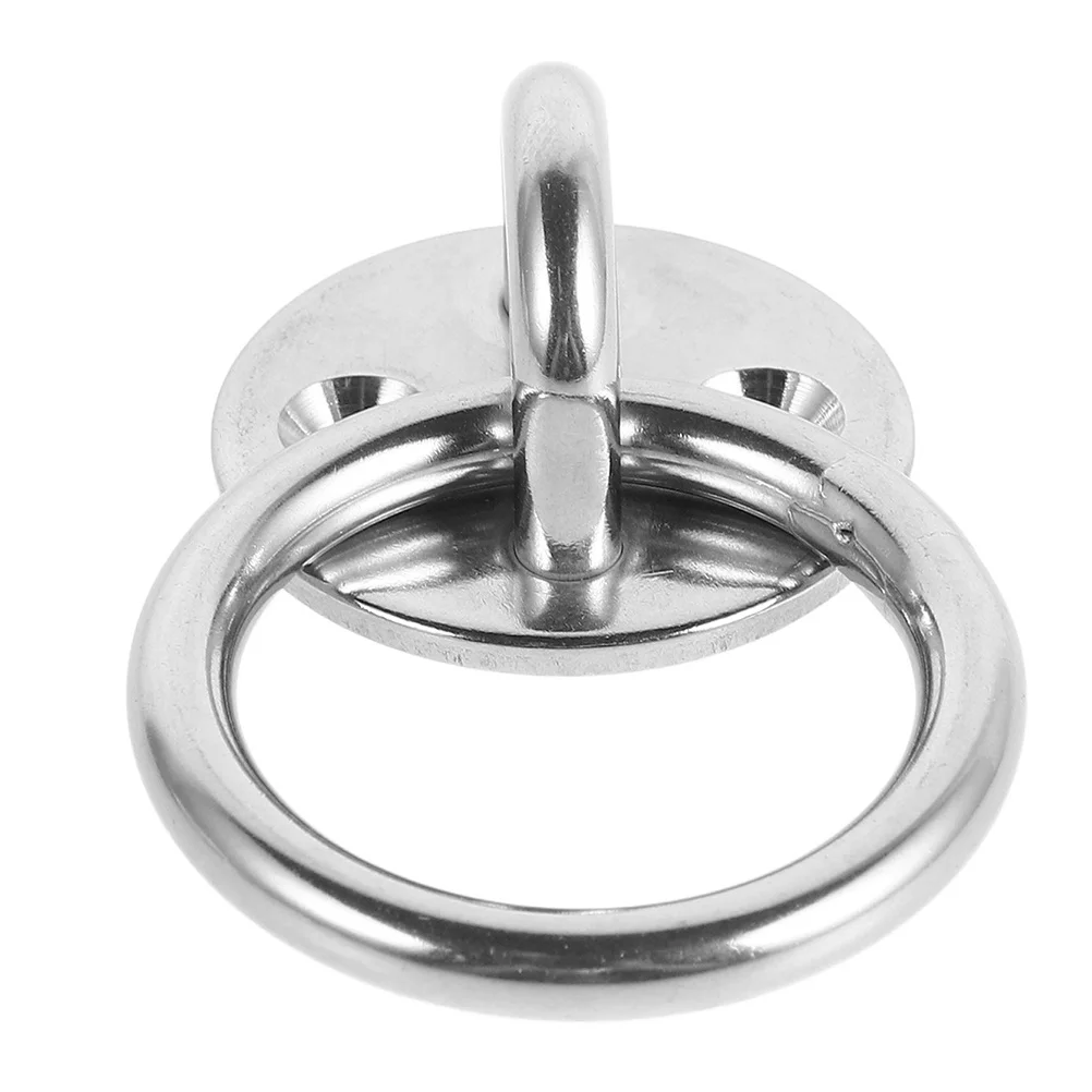 

Stainless Steel Eye Plate Hook Heavy Duty Round Pad Eye For Boat Hammock Ceiling Wall Mount Outdoor Marine Hardware